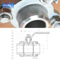 Butt Weld Stainless Steel 3PC Floating Ball Valve